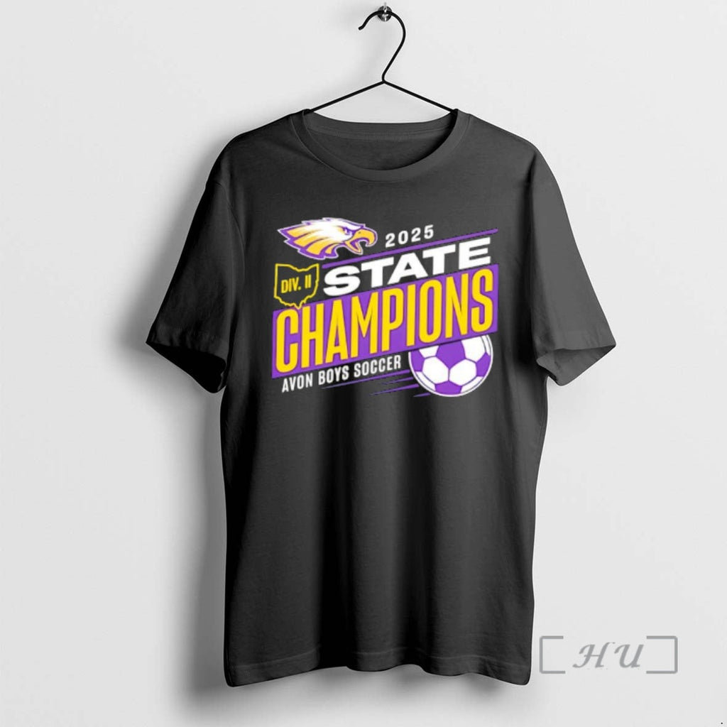 Officials 2025 State Champions Avon Soccer - Adult & Kids T-Shirts, Sweatshirts & Hoodies apparel design preview 1