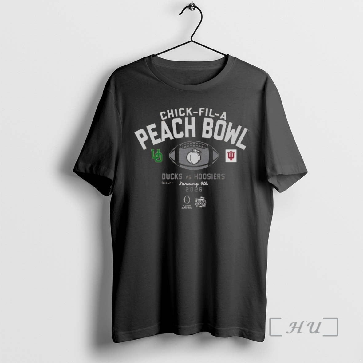 Officials 2026 Chick Fil Peach Bowl 2 Team Ducks Vs - Adult & Kids T-Shirts, Sweatshirts & Hoodies apparel design preview 1