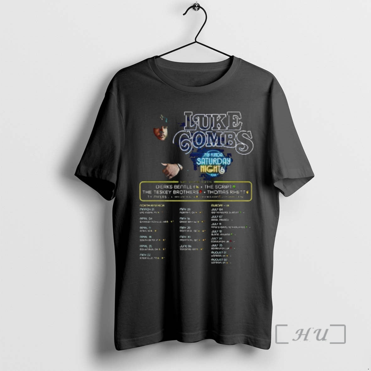 Officials 2026 Luke Combs My Kinda Saturday Night - Adult & Kids T-Shirts, Sweatshirts & Hoodies apparel design preview 1