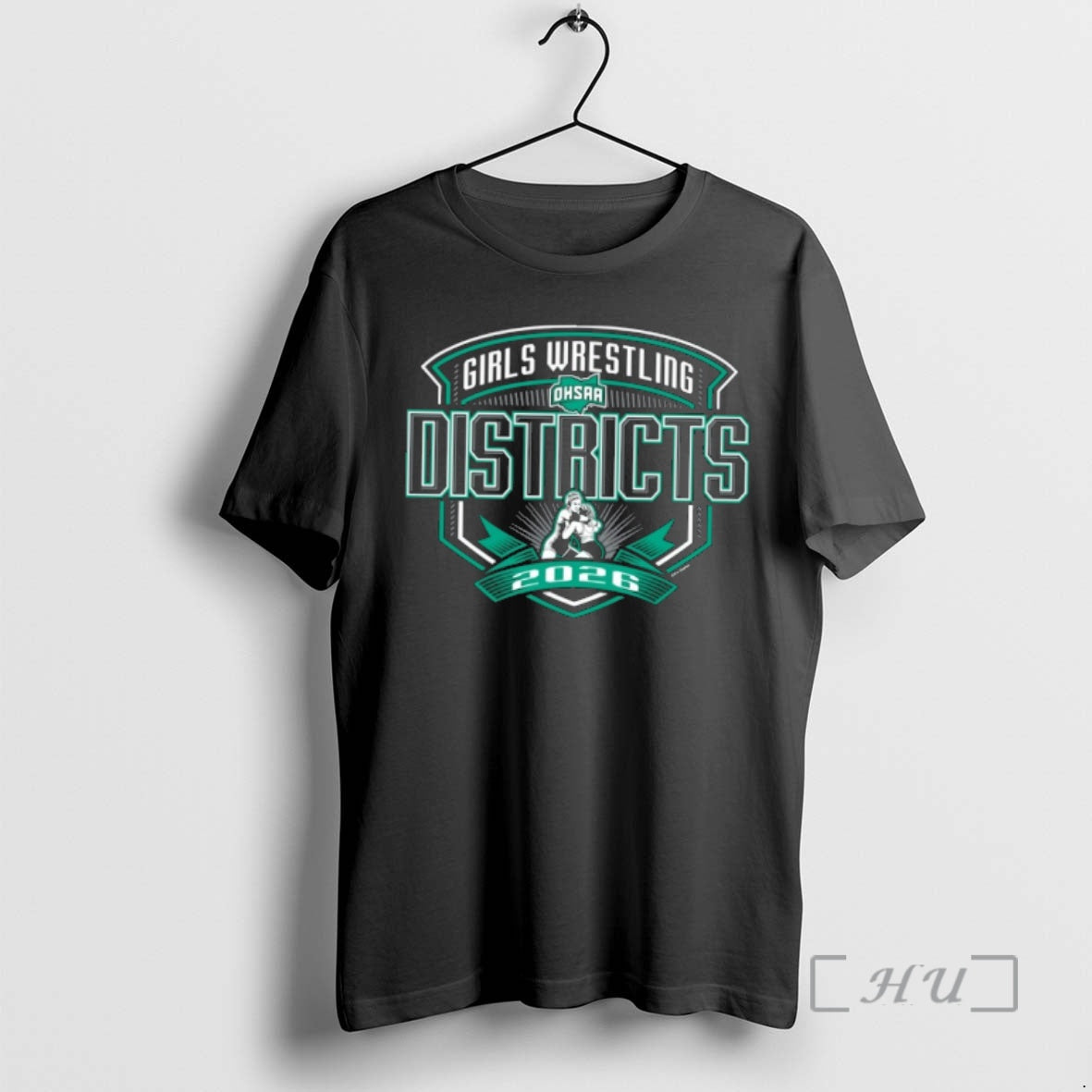 Officials 2026 Ohsaa Girls Wrestling Districts Logo - Adult & Kids T-Shirts, Sweatshirts & Hoodies apparel design preview 1