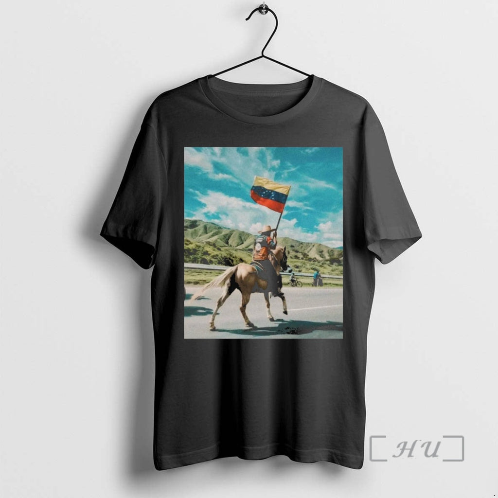 Officials 2026 Venezuelan Man Riding Horse Free - Adult & Kids T-Shirts, Sweatshirts & Hoodies apparel design preview 1