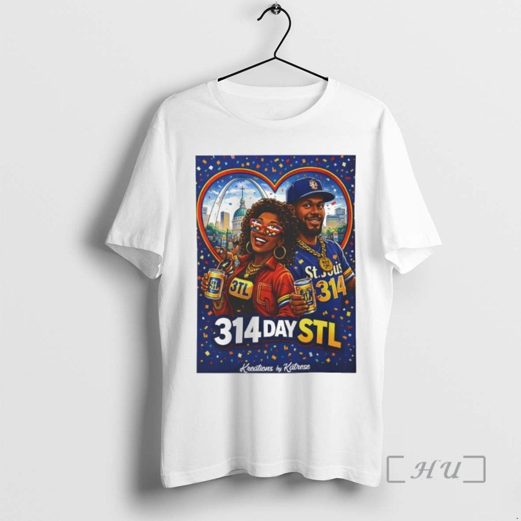 Officials 314 Day Stl Illustration St - Adult & Kids T-Shirts, Sweatshirts & Hoodies apparel design preview 1