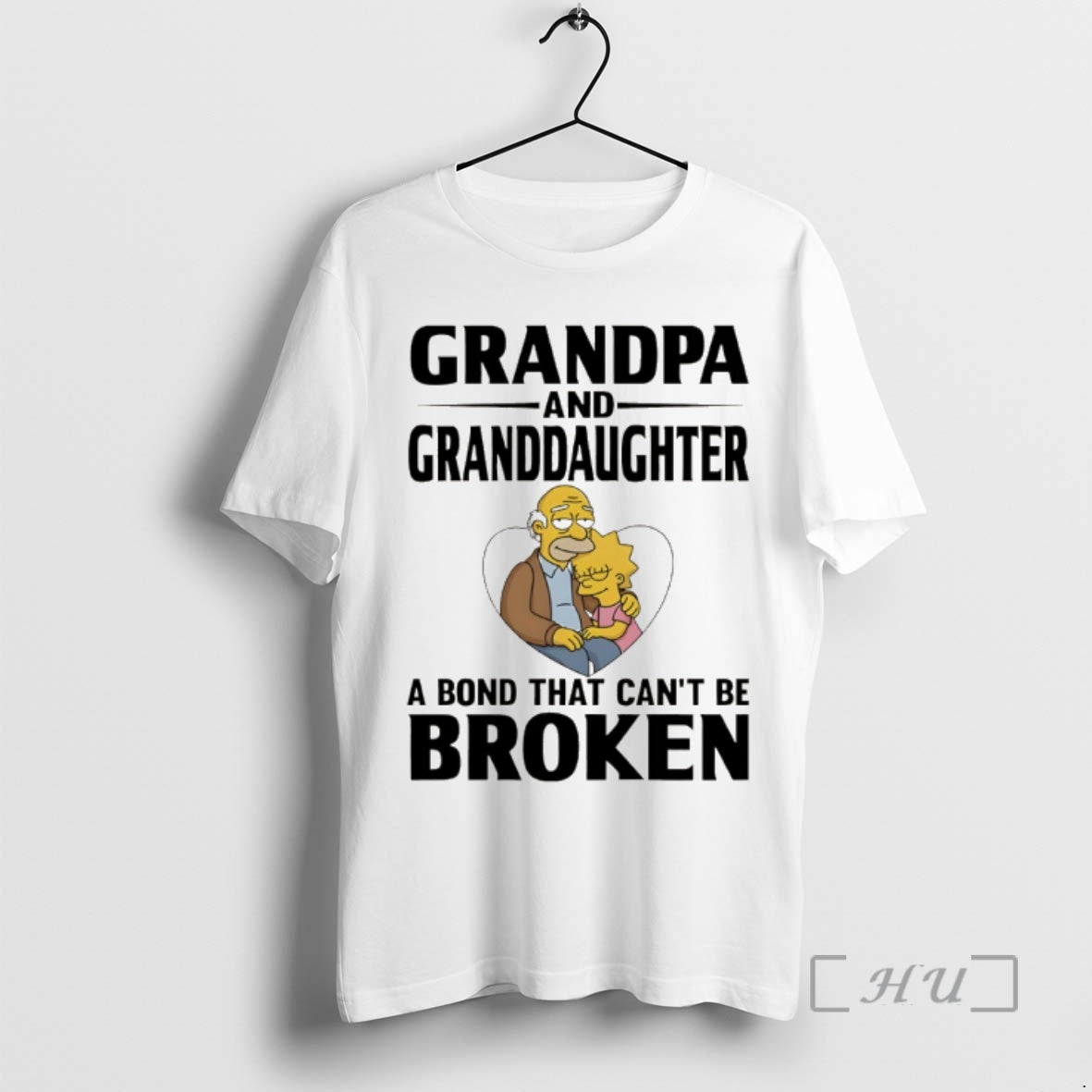 Officials Abraham Hug Lisa Grandpa Granddaughter Bond - Adult & Kids T-Shirts, Sweatshirts & Hoodies apparel design preview 1