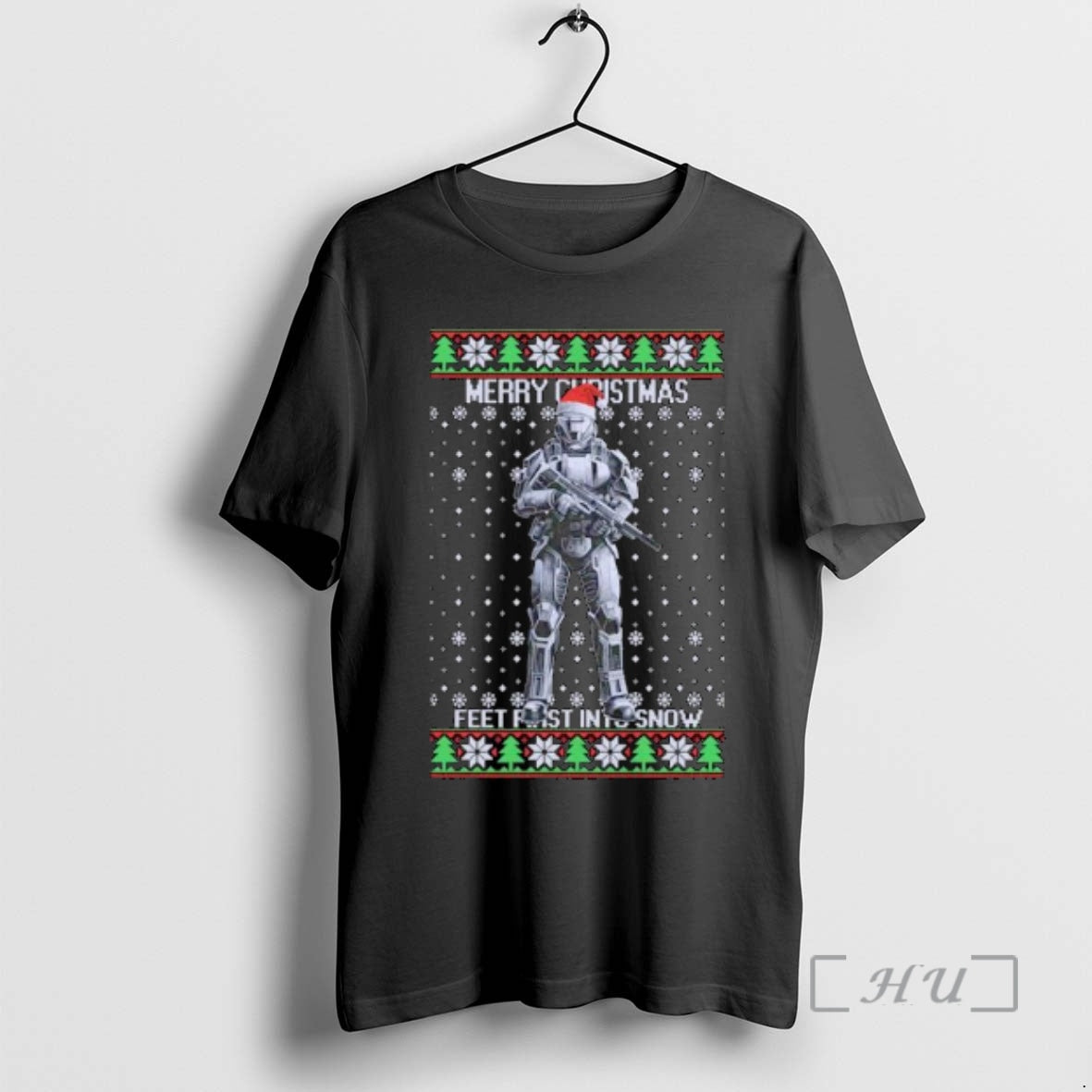 Officials Airsoft Odst Merry Xmas Feet First Snow - Adult & Kids T-Shirts, Sweatshirts & Hoodies apparel design preview 1