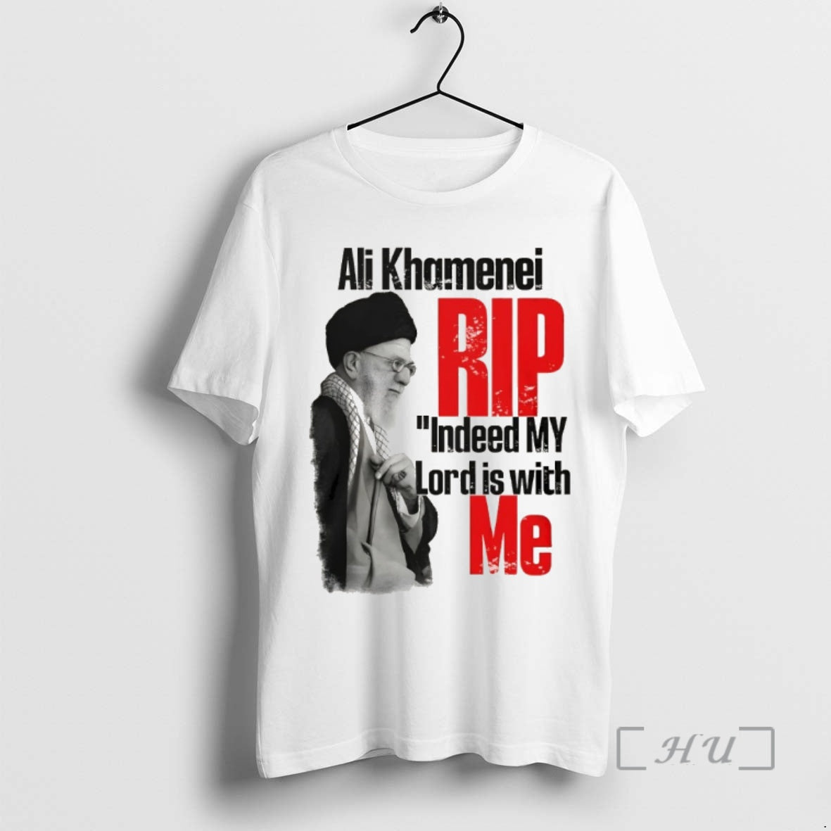 Officials Ali Khamenei Rip Indeed My Lord Is With Me - Adult & Kids T-Shirts, Sweatshirts & Hoodies apparel design preview 1