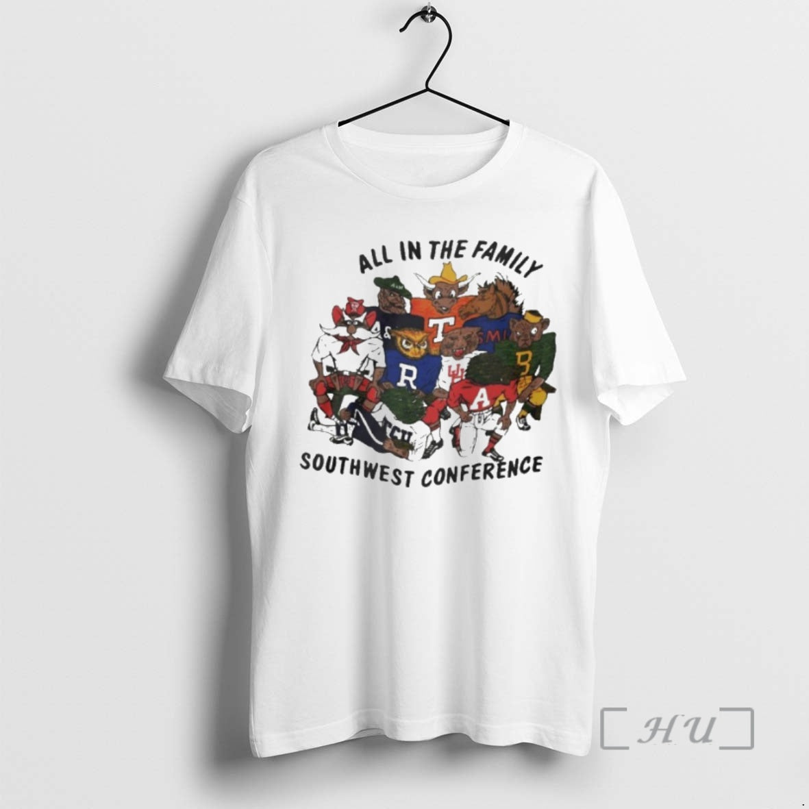 Officials All Family Southwest Conference Sec Mascots - Adult & Kids T-Shirts, Sweatshirts & Hoodies apparel design preview 1