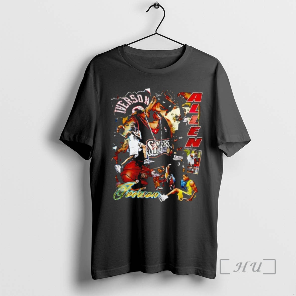 Officials Allen Iverson Philadelphia 76ers Basketball - Adult & Kids T-Shirts, Sweatshirts & Hoodies apparel design preview 1