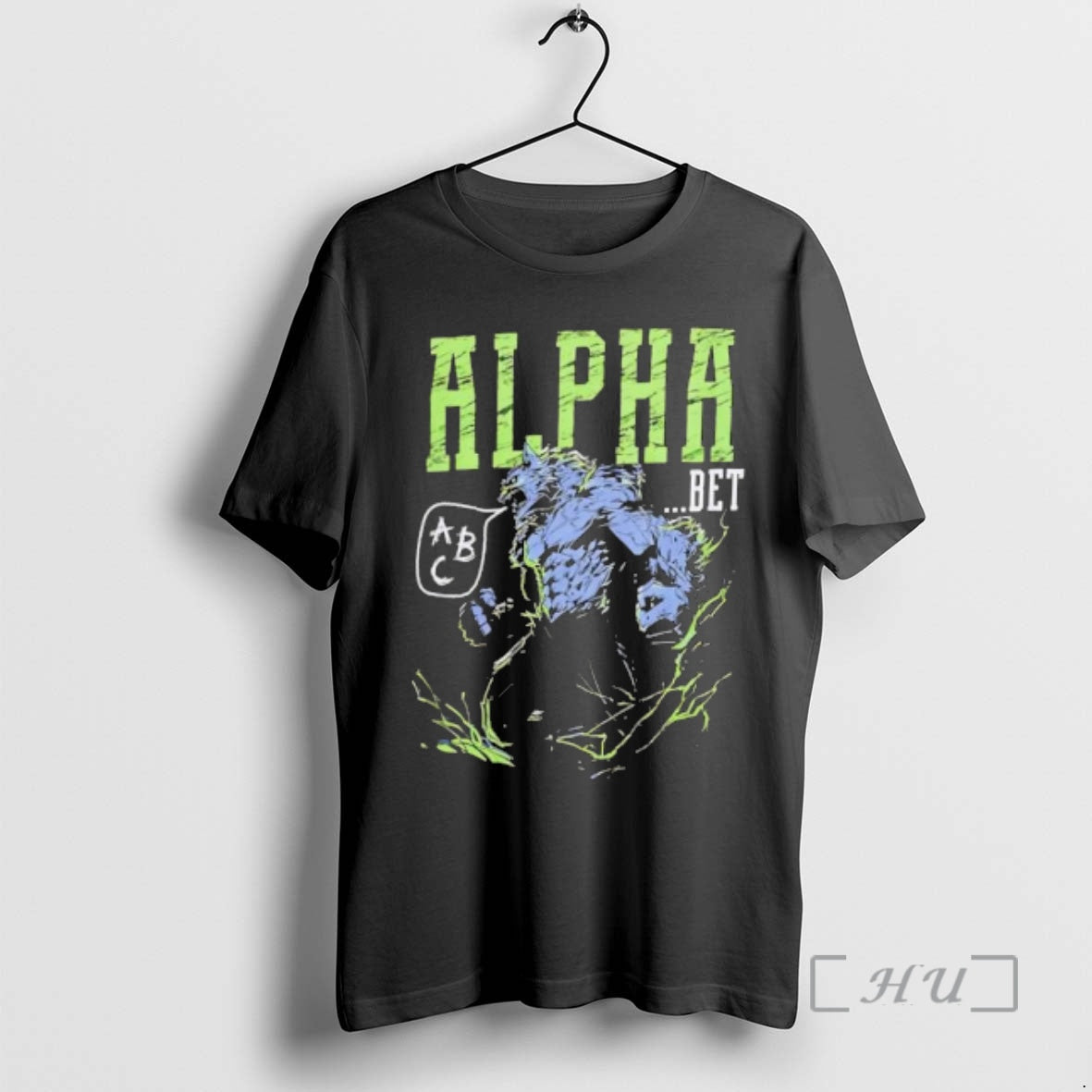 Officials Alpha Bet Wolf Retro - Adult & Kids T-Shirts, Sweatshirts & Hoodies apparel design preview 1