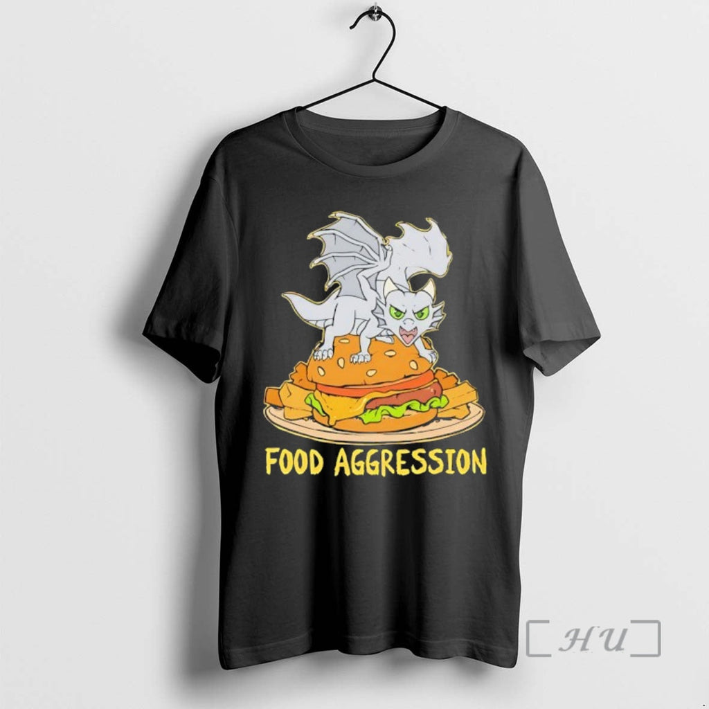 Officials Always Hungry Food Aggression Dragon Burger - Adult & Kids T-Shirts, Sweatshirts & Hoodies apparel design preview 1