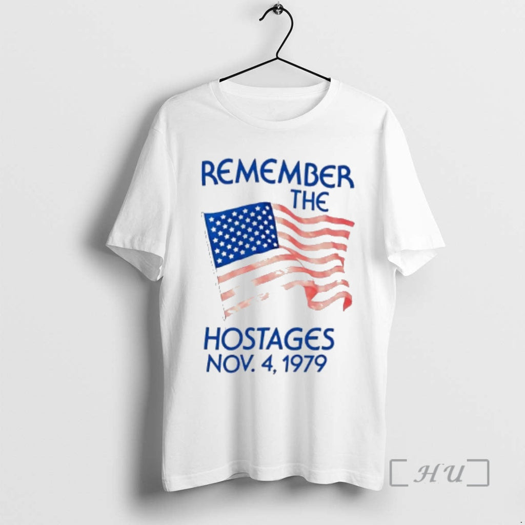 Officials America Remember Hostages 1979 Flag - Adult & Kids T-Shirts, Sweatshirts & Hoodies apparel design preview 1