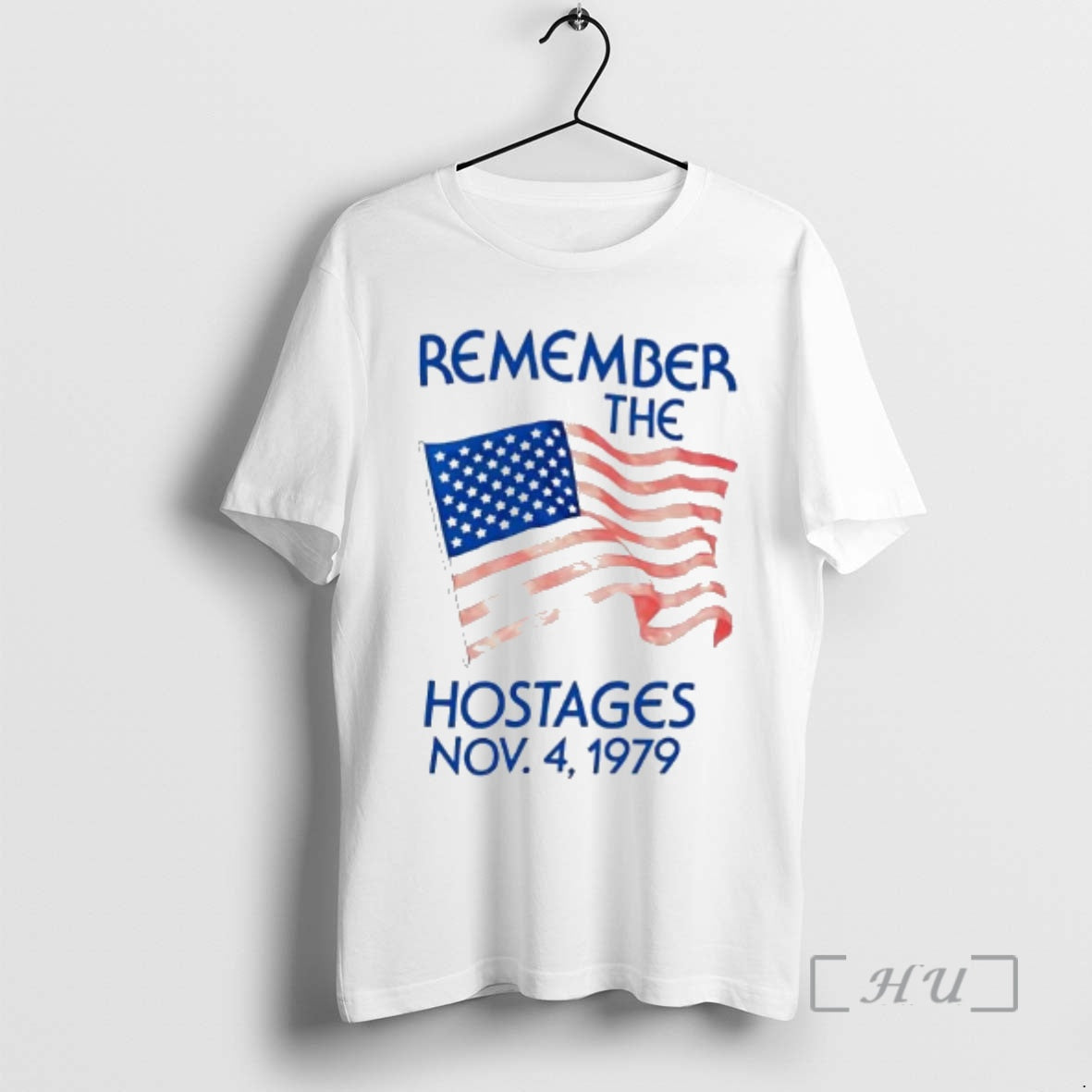 Officials America Remember Hostages 1979 Flag - Adult & Kids T-Shirts, Sweatshirts & Hoodies apparel design preview 1