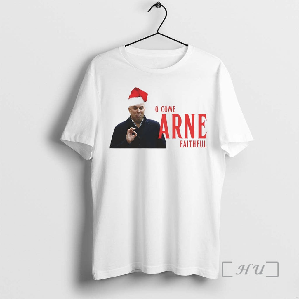 Officials Arne Slot O Come Faithful - Adult & Kids T-Shirts, Sweatshirts & Hoodies apparel design preview 1