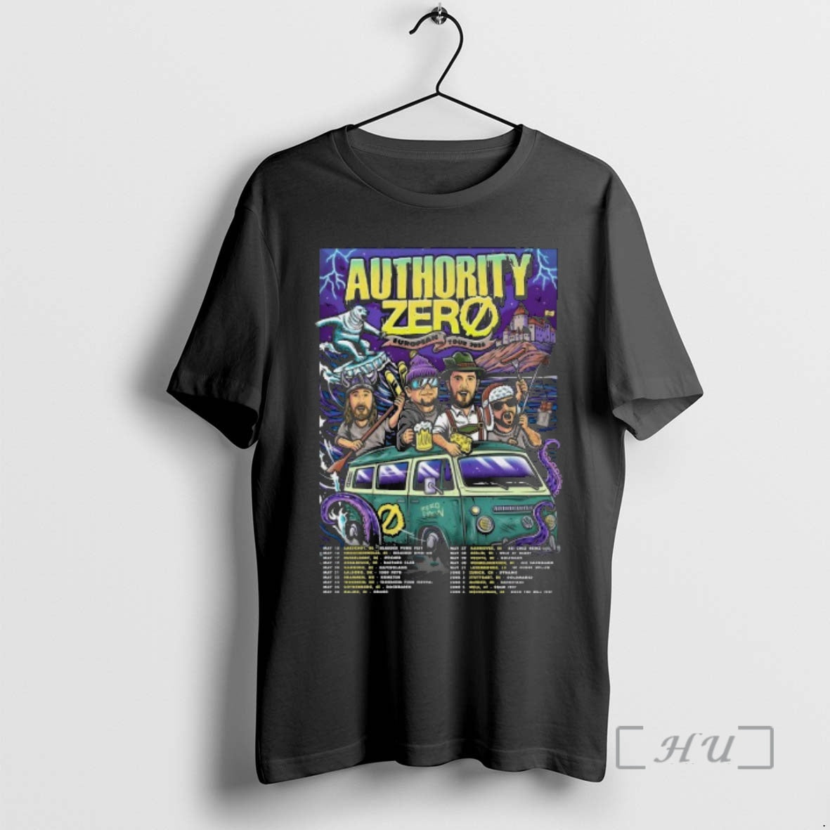 Officials Authority Zero Eu 2026 Tour Dates - Adult & Kids T-Shirts, Sweatshirts & Hoodies apparel design preview 1