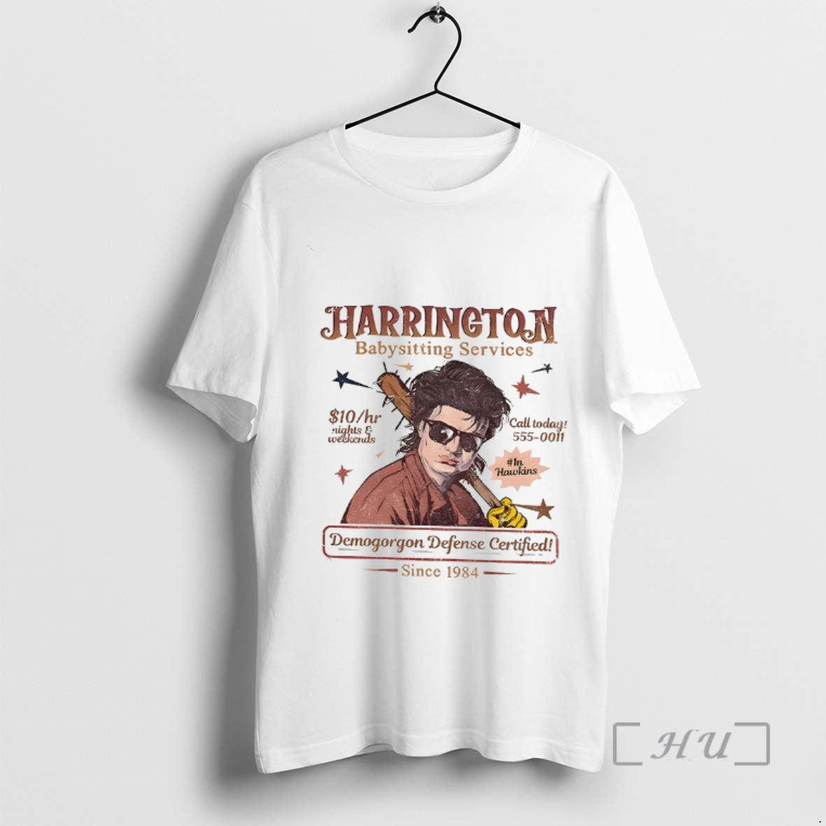 Officials Babysitter Harrington Demogorgon Defense - Adult & Kids T-Shirts, Sweatshirts & Hoodies apparel design preview 1