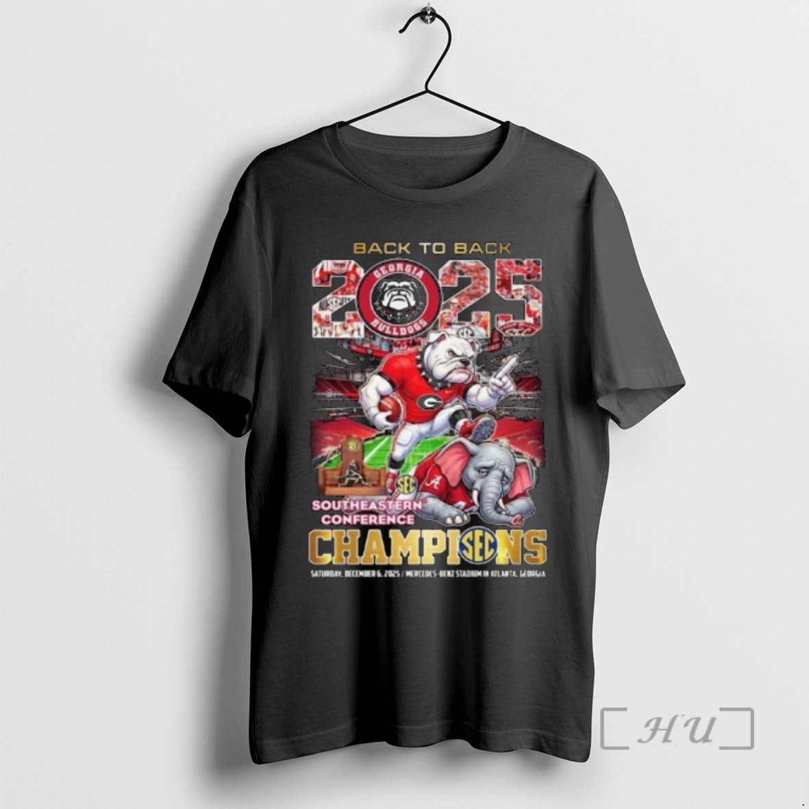 Officials Back 2025 Georgia Bulldogs Southeastern - Adult & Kids T-Shirts, Sweatshirts & Hoodies apparel design preview 1