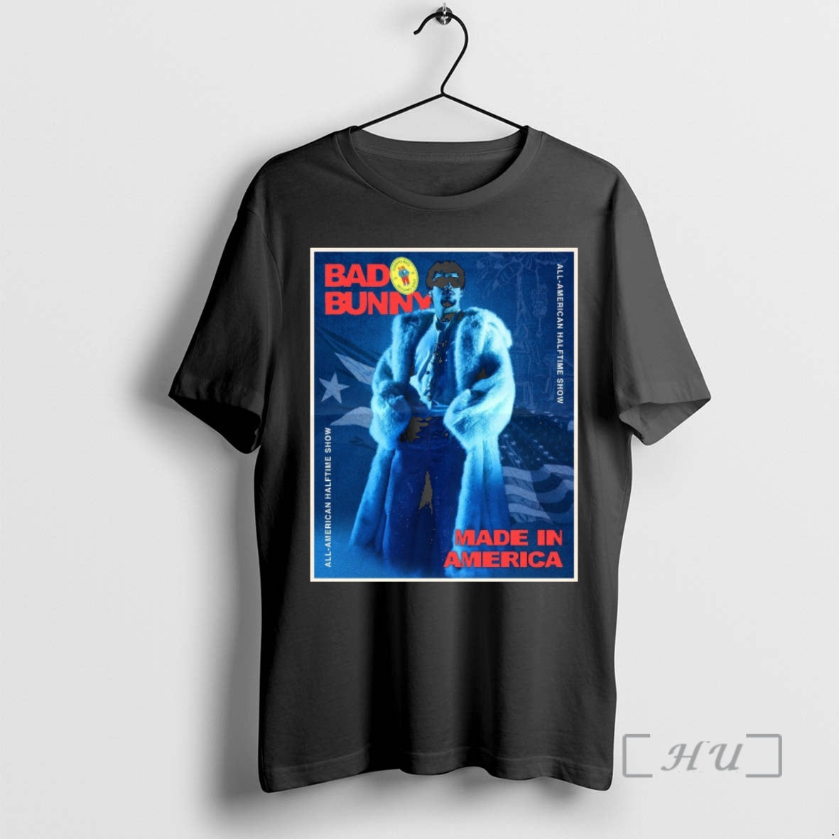 Officials Bad Bunny All American Halftime Show Made - Adult & Kids T-Shirts, Sweatshirts & Hoodies apparel design preview 1