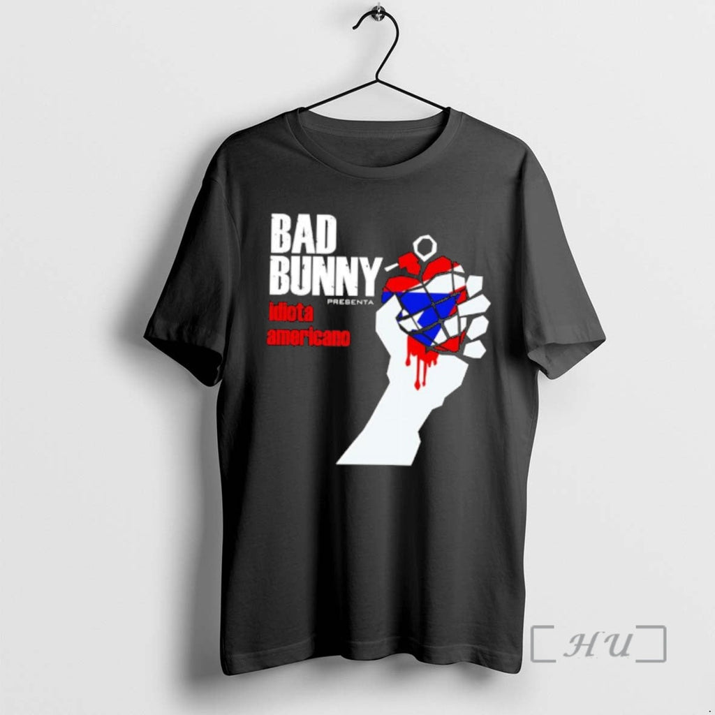 Officials Bad Bunny American Idiot Puerto Rico Flag - Adult & Kids T-Shirts, Sweatshirts & Hoodies apparel design preview 1