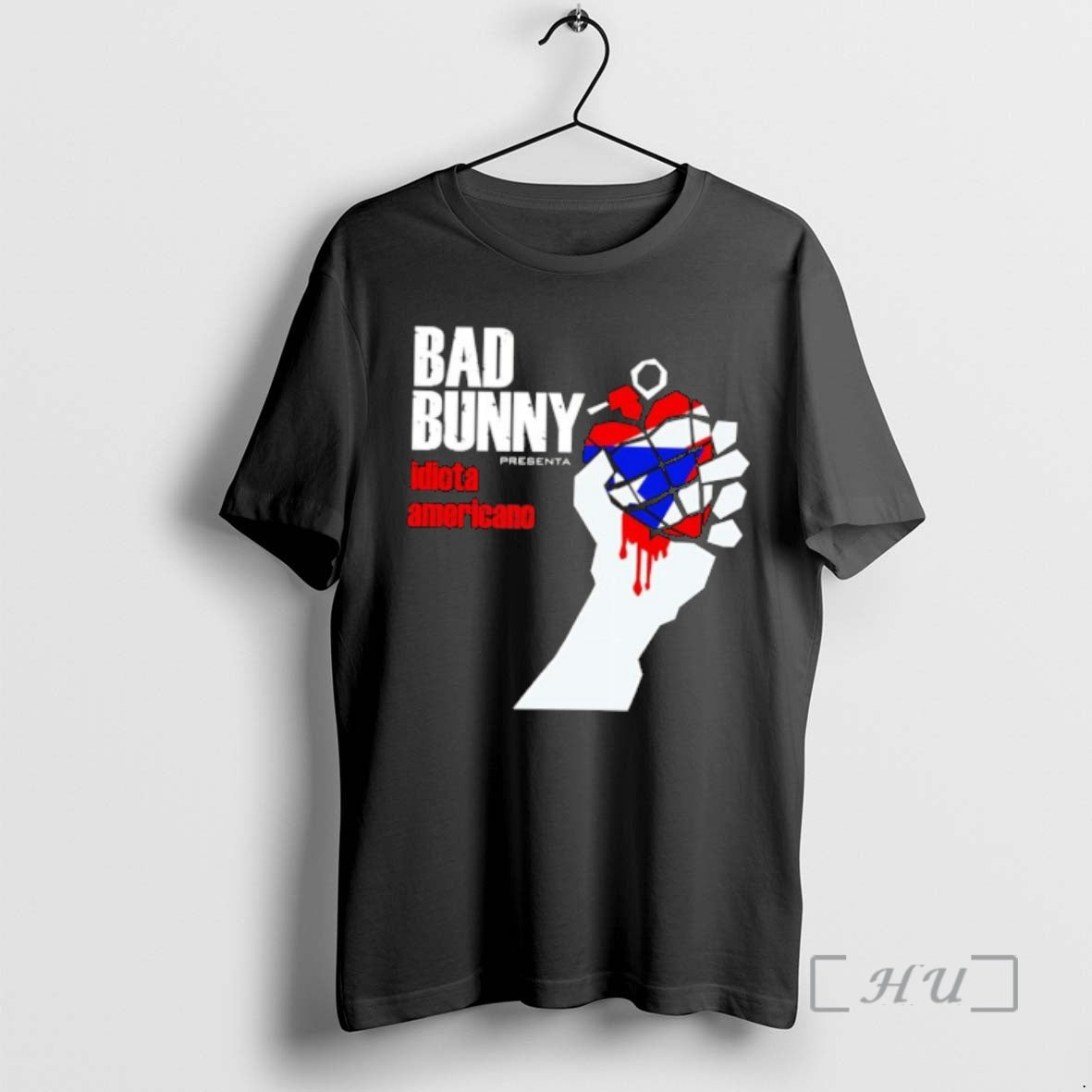 Officials Bad Bunny American Idiot Puerto Rico Flag - Adult & Kids T-Shirts, Sweatshirts & Hoodies apparel design preview 1