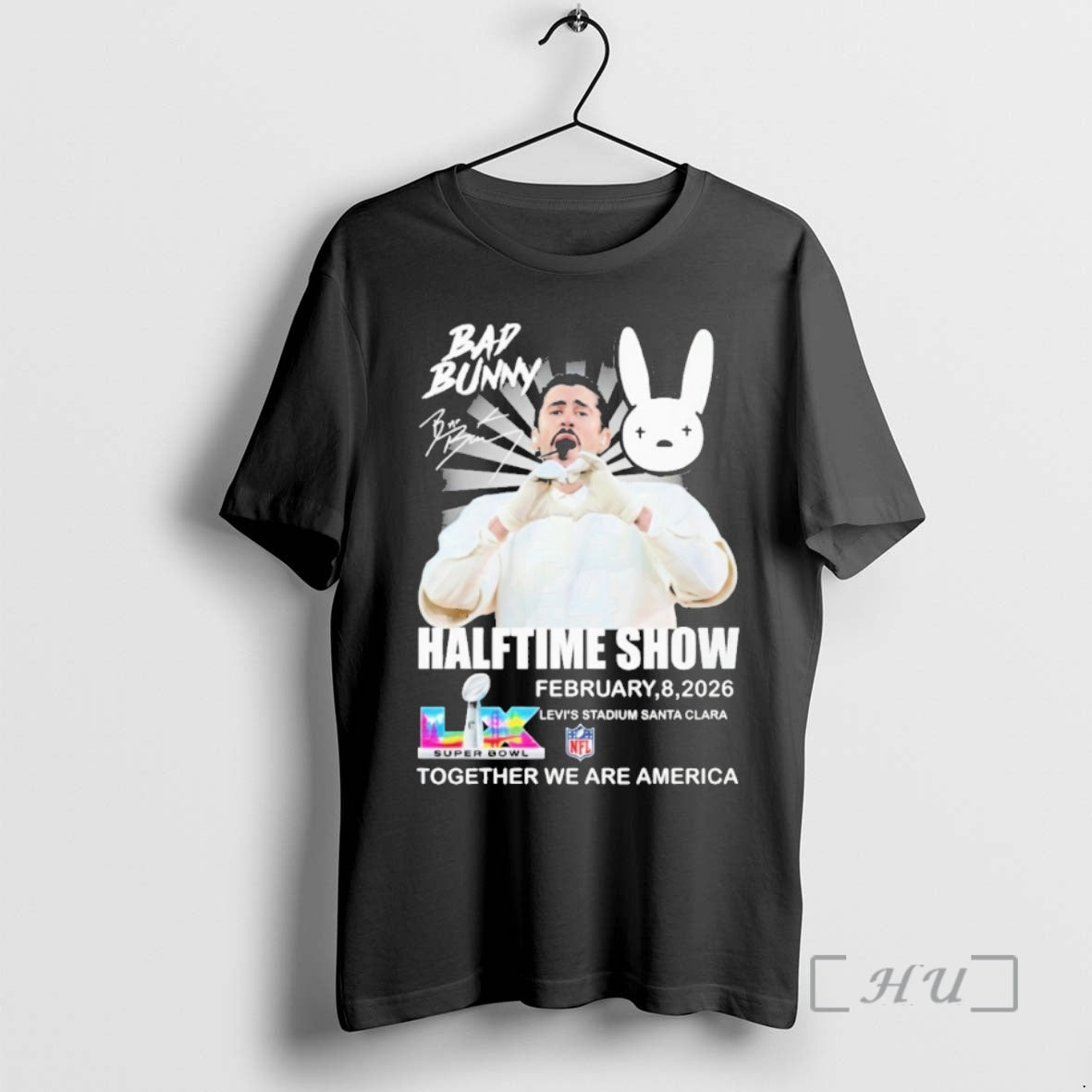 Officials Bad Bunny Halftime Show Together We Are - Adult & Kids T-Shirts, Sweatshirts & Hoodies apparel design preview 1