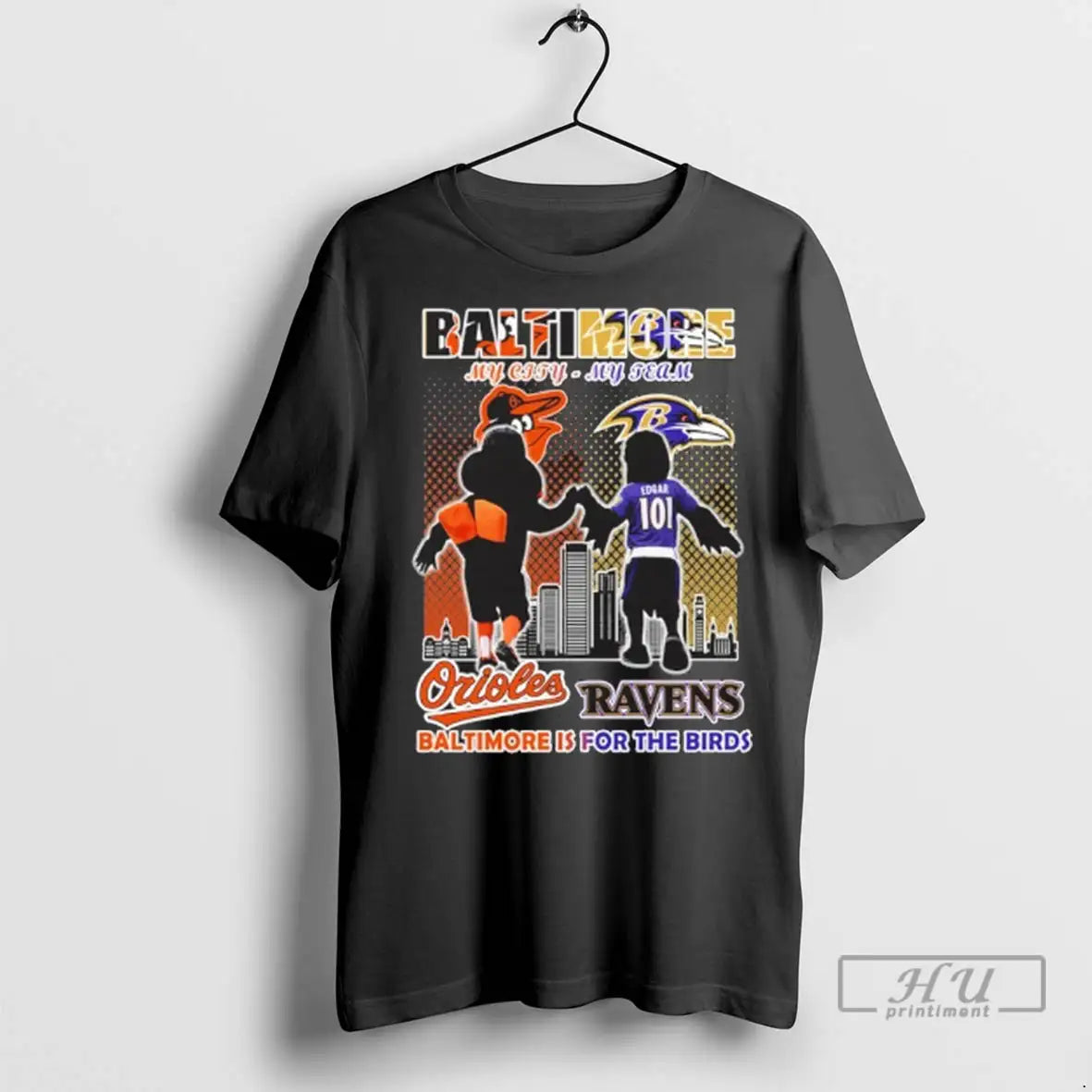 Officials Baltimore My City Team Orioles And Ravens - Adult & Kids T-Shirts, Sweatshirts & Hoodies apparel design preview 1