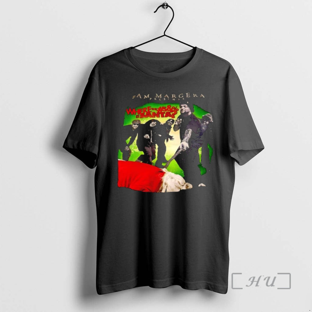 Officials Bam Margera Presents Where Is Santa 2008 - Adult & Kids T-Shirts, Sweatshirts & Hoodies apparel design preview 1