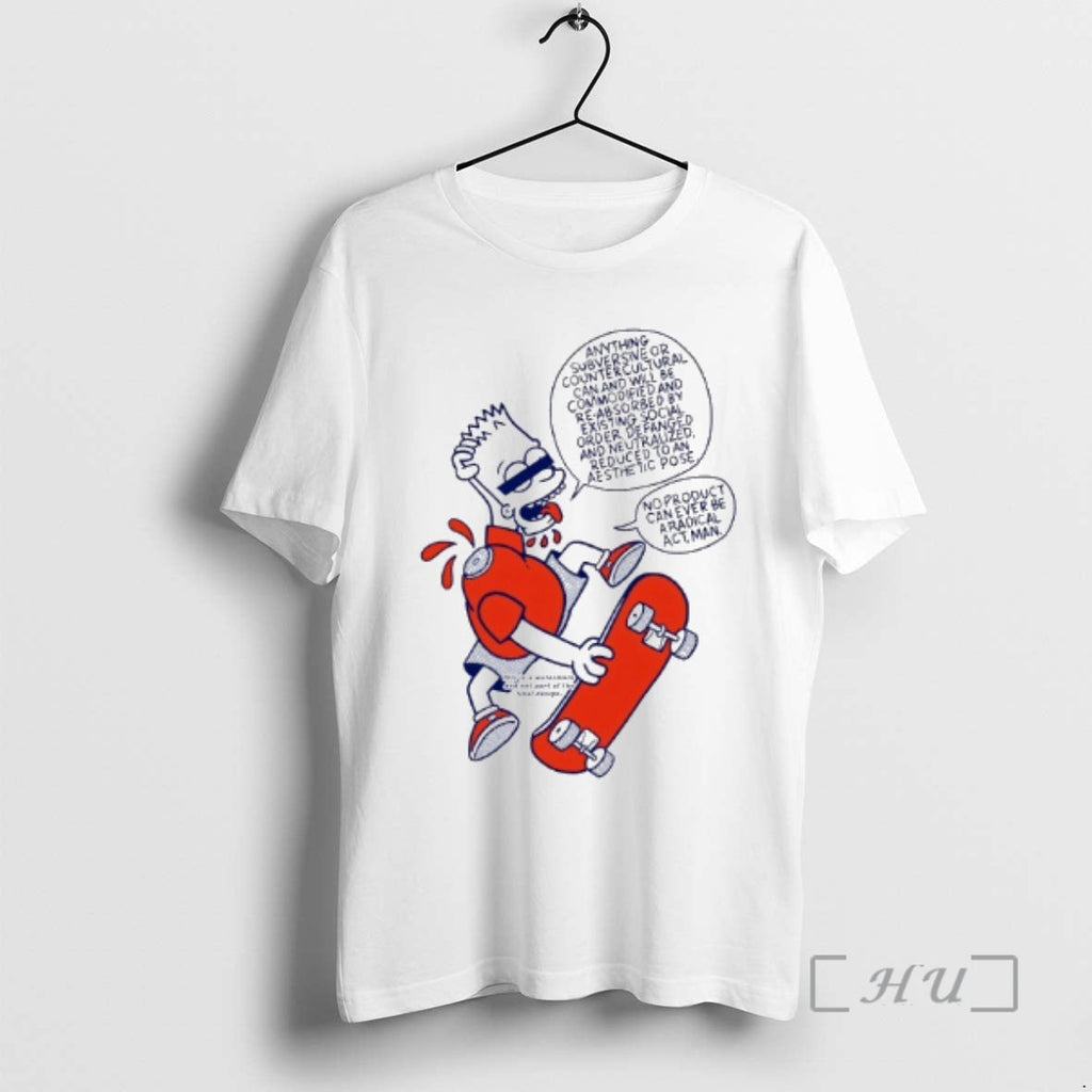 Officials Bart Simpson Skateboard Anything Subversive - Adult & Kids T-Shirts, Sweatshirts & Hoodies apparel design preview 1