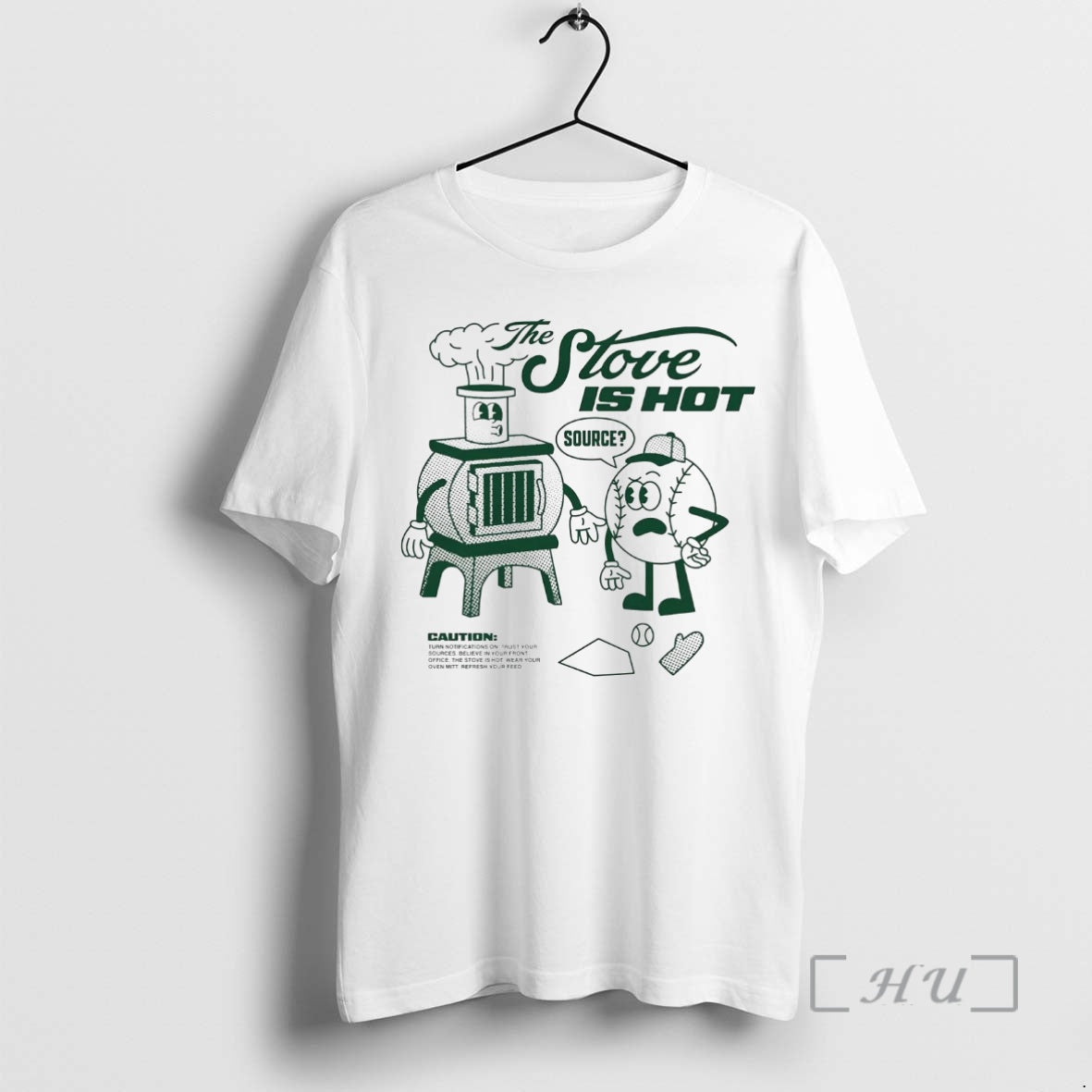 Officials Baseball Stove Is Hot Your Oven Mitt - Adult & Kids T-Shirts, Sweatshirts & Hoodies apparel design preview 1