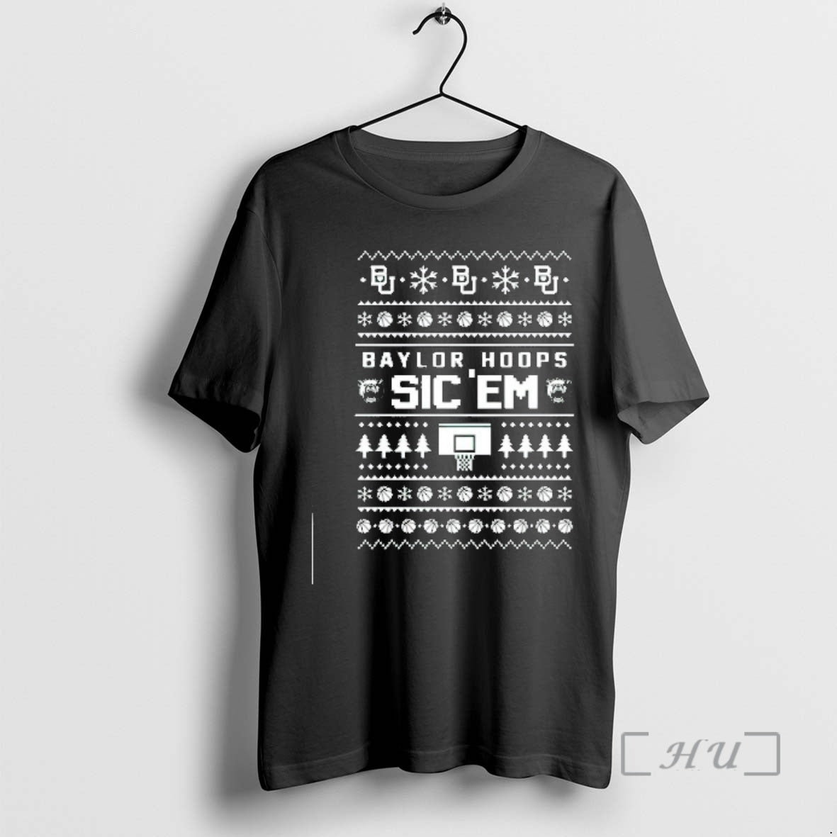 Officials Baylor Bears Hoops Sic Em - Adult & Kids T-Shirts, Sweatshirts & Hoodies apparel design preview 1