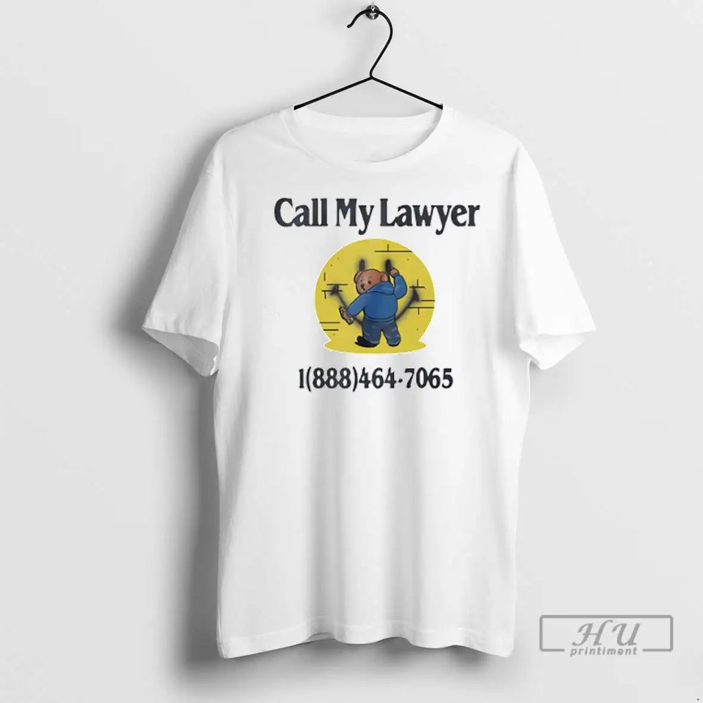 Officials Bear Call My Lawyer 1888 464 7065 - Adult & Kids T-Shirts, Sweatshirts & Hoodies apparel design preview 1