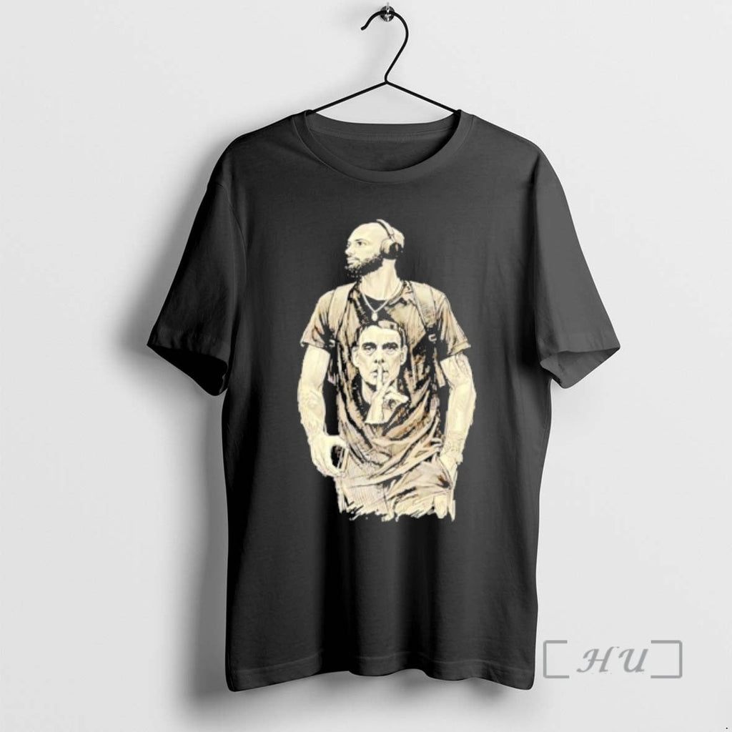 Officials Bearded Man Wearing Headphones And Quiet - Adult & Kids T-Shirts, Sweatshirts & Hoodies apparel design preview 1