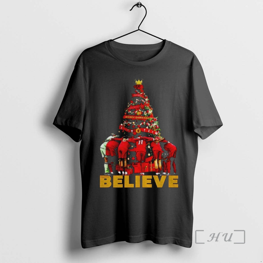 Officials Believe Liverpool Fc Tree Merry 2025 - Adult & Kids T-Shirts, Sweatshirts & Hoodies apparel design preview 1