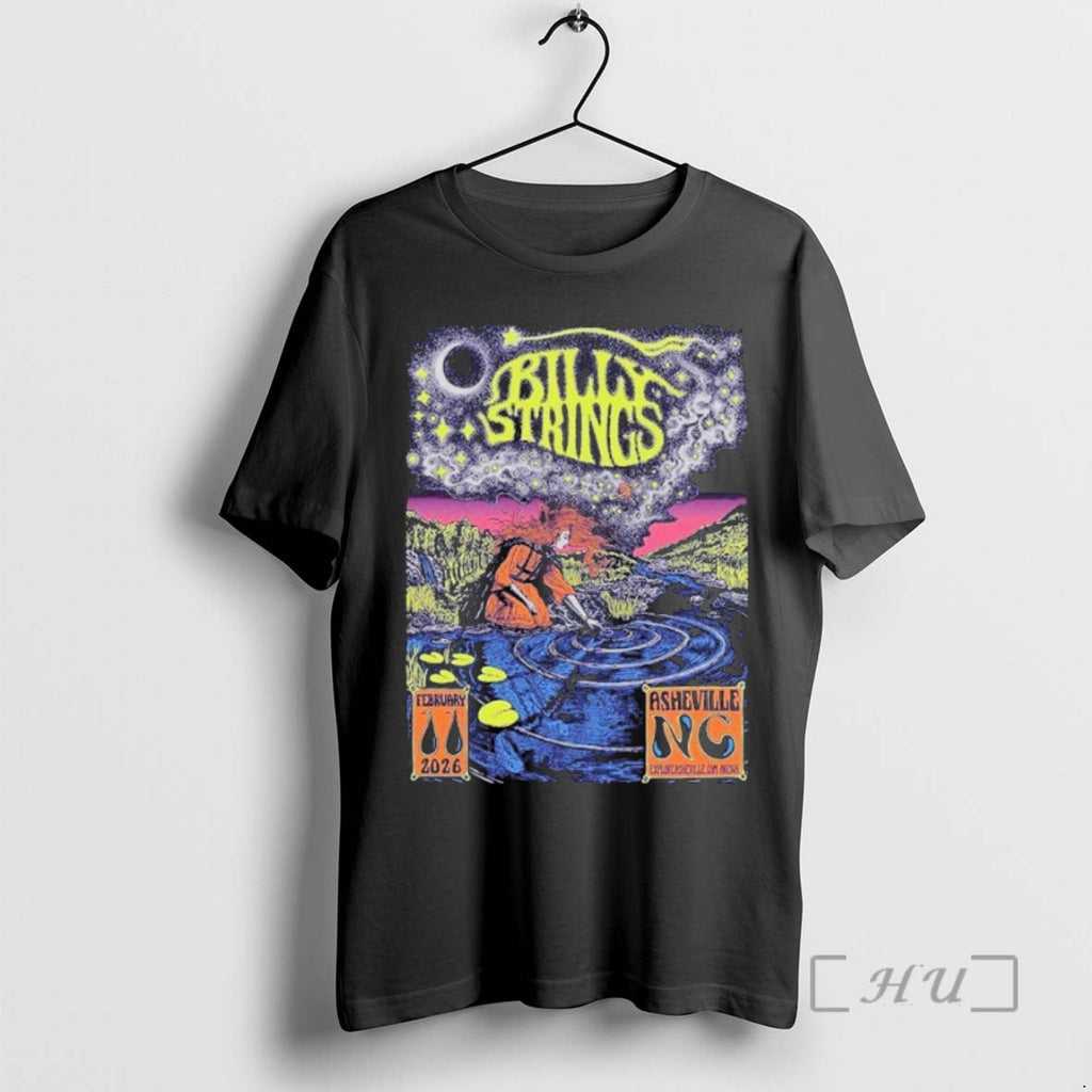 Officials Billy Strings Asheville North Carolina - Adult & Kids T-Shirts, Sweatshirts & Hoodies apparel design preview 1