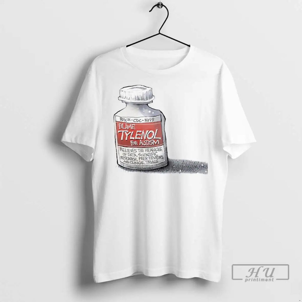 Officials Blame Tylenol For Autism - Adult & Kids T-Shirts, Sweatshirts & Hoodies apparel design preview 1