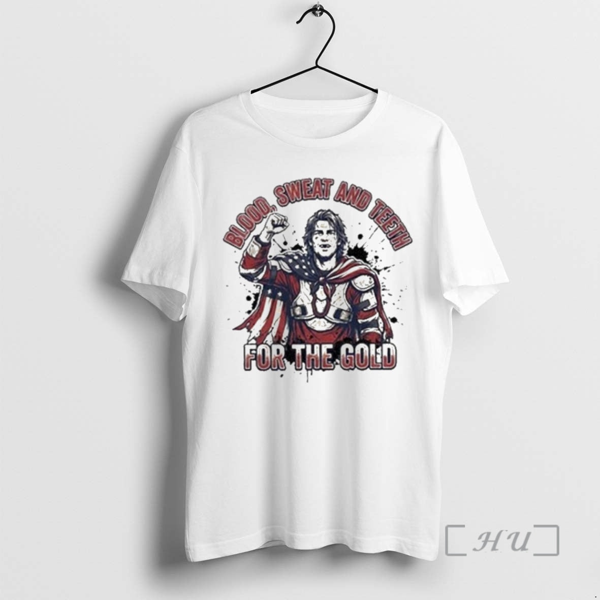 Officials Blood Sweat And Teeth For The Gold Usa - Adult & Kids T-Shirts, Sweatshirts & Hoodies apparel design preview 1