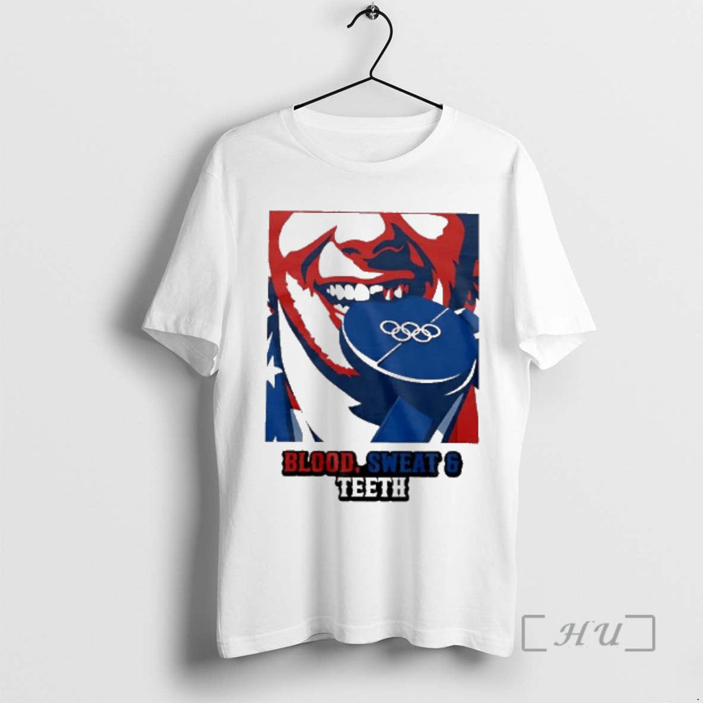 Officials Blood Sweat And Teeth Biting Blue Olympic - Adult & Kids T-Shirts, Sweatshirts & Hoodies apparel design preview 1