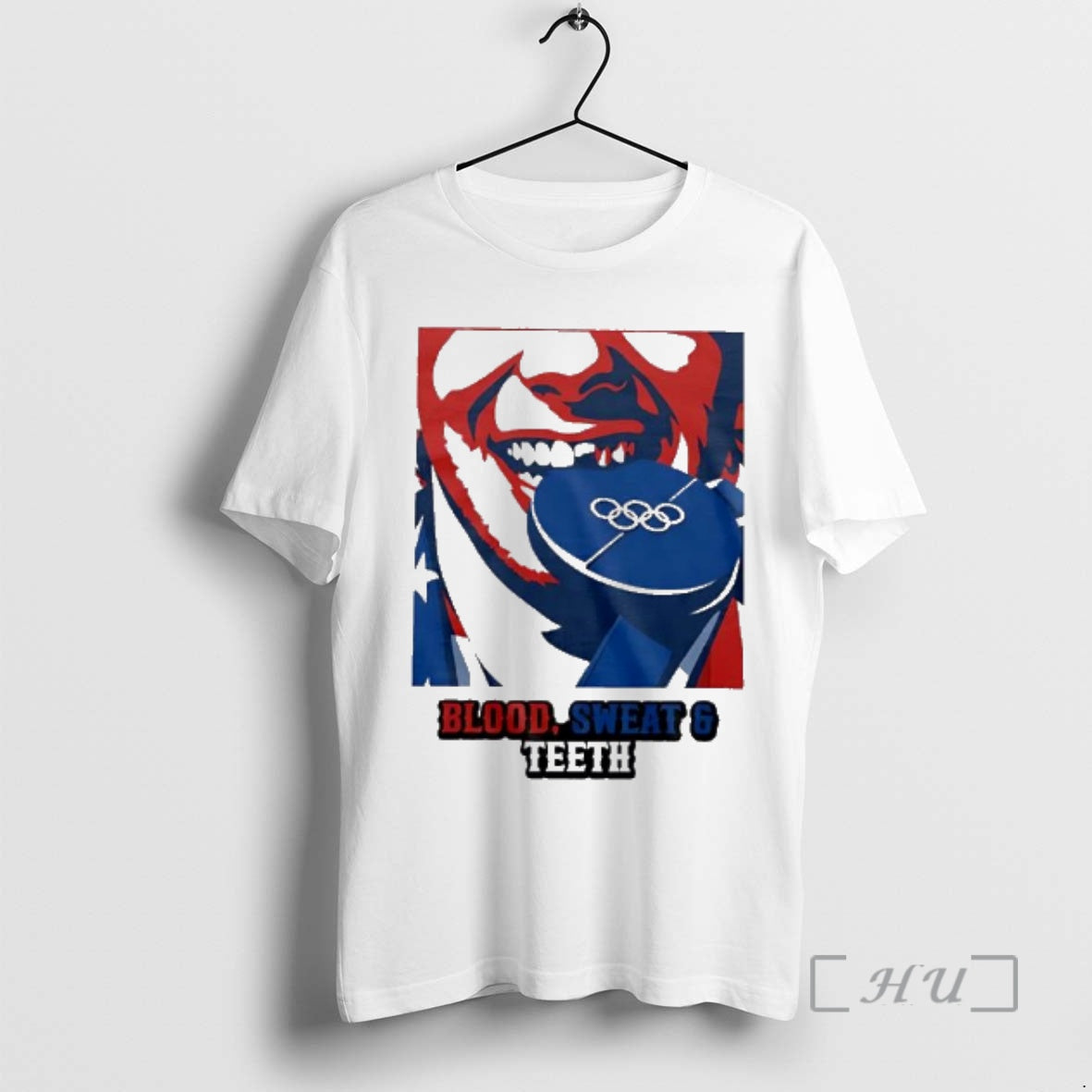 Officials Blood Sweat And Teeth Biting Blue Olympic - Adult & Kids T-Shirts, Sweatshirts & Hoodies apparel design preview 1