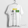 Officials Brazil Astronaut Holding Baseball Bat And - Adult & Kids T-Shirts, Sweatshirts & Hoodies apparel design preview 1
