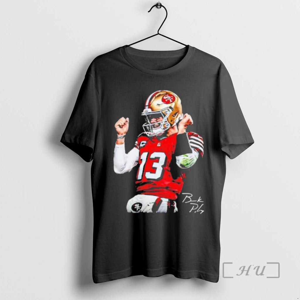 Officials Brock Purdy Dougie Celebration Signature - Adult & Kids T-Shirts, Sweatshirts & Hoodies apparel design preview 1