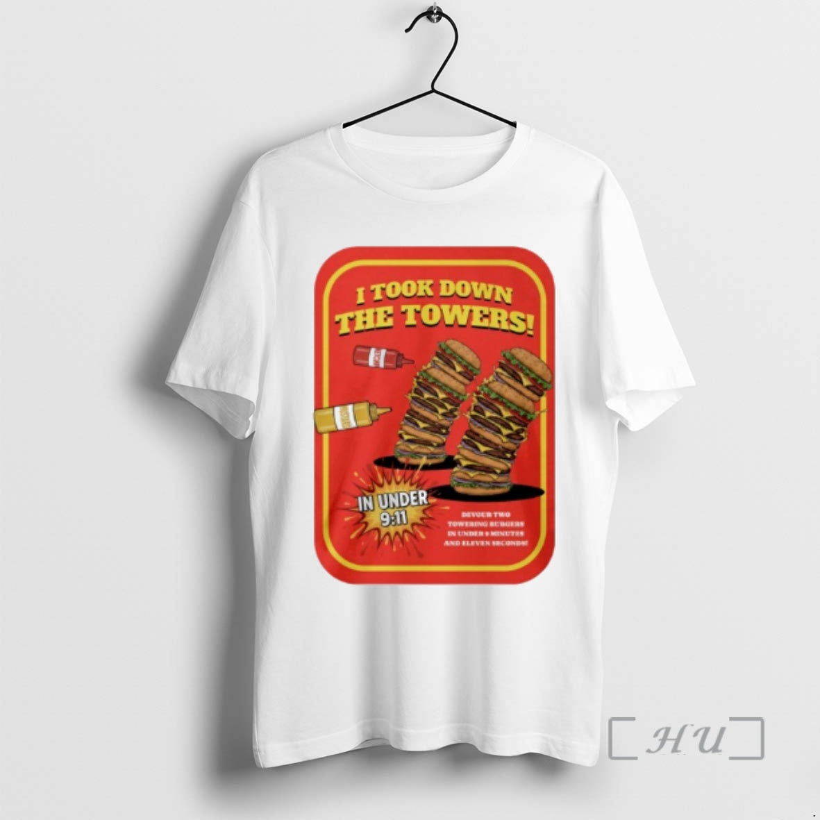 Officials Burger I Took Down Towers - Adult & Kids T-Shirts, Sweatshirts & Hoodies apparel design preview 1