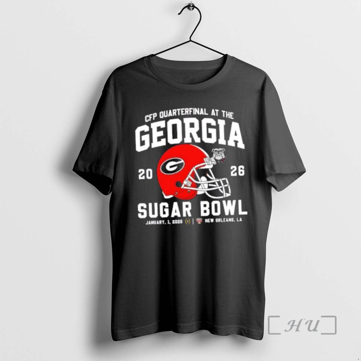 Officials Cfp Quarterfinal Georgia Bulldogs Sugar - Adult & Kids T-Shirts, Sweatshirts & Hoodies apparel design preview 1