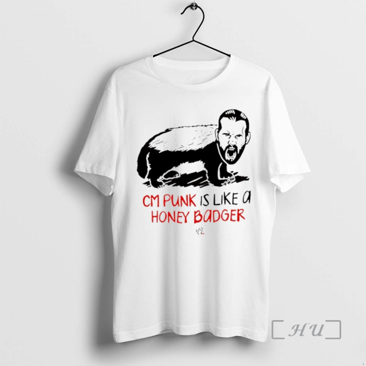 Officials Cm Punk Is Like Honey Badger - Adult & Kids T-Shirts, Sweatshirts & Hoodies apparel design preview 1