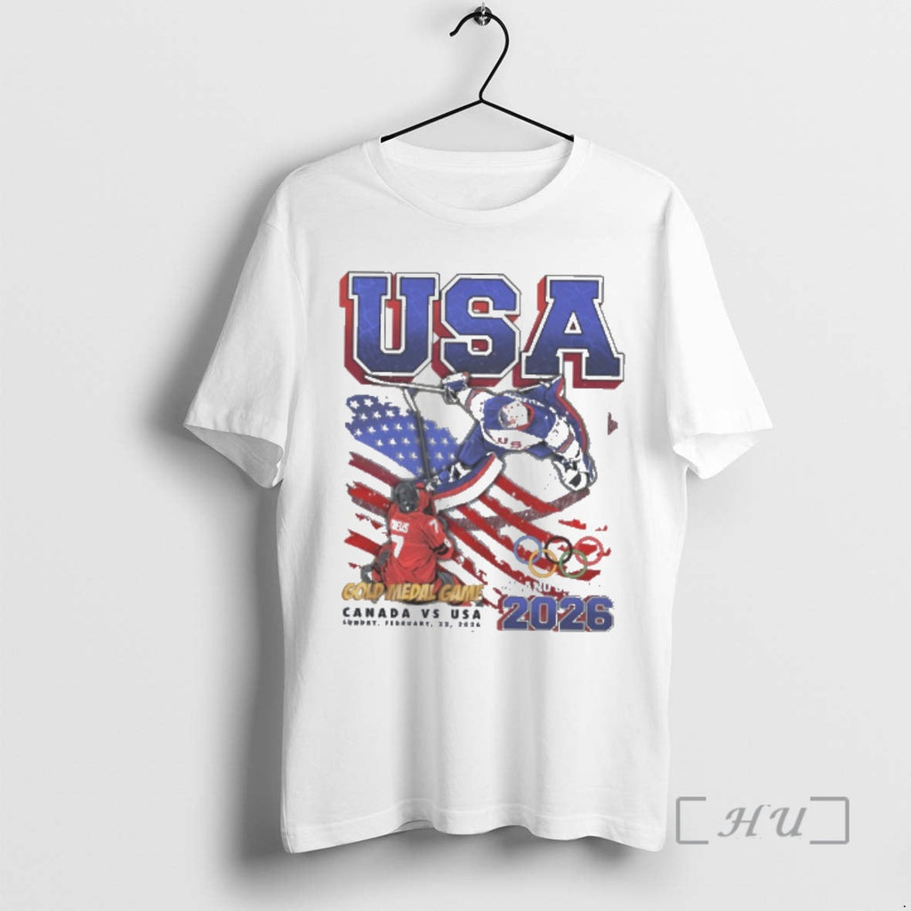 Officials Canada Vs Usa Gold Medal Game Milano - Adult & Kids T-Shirts, Sweatshirts & Hoodies apparel design preview 1