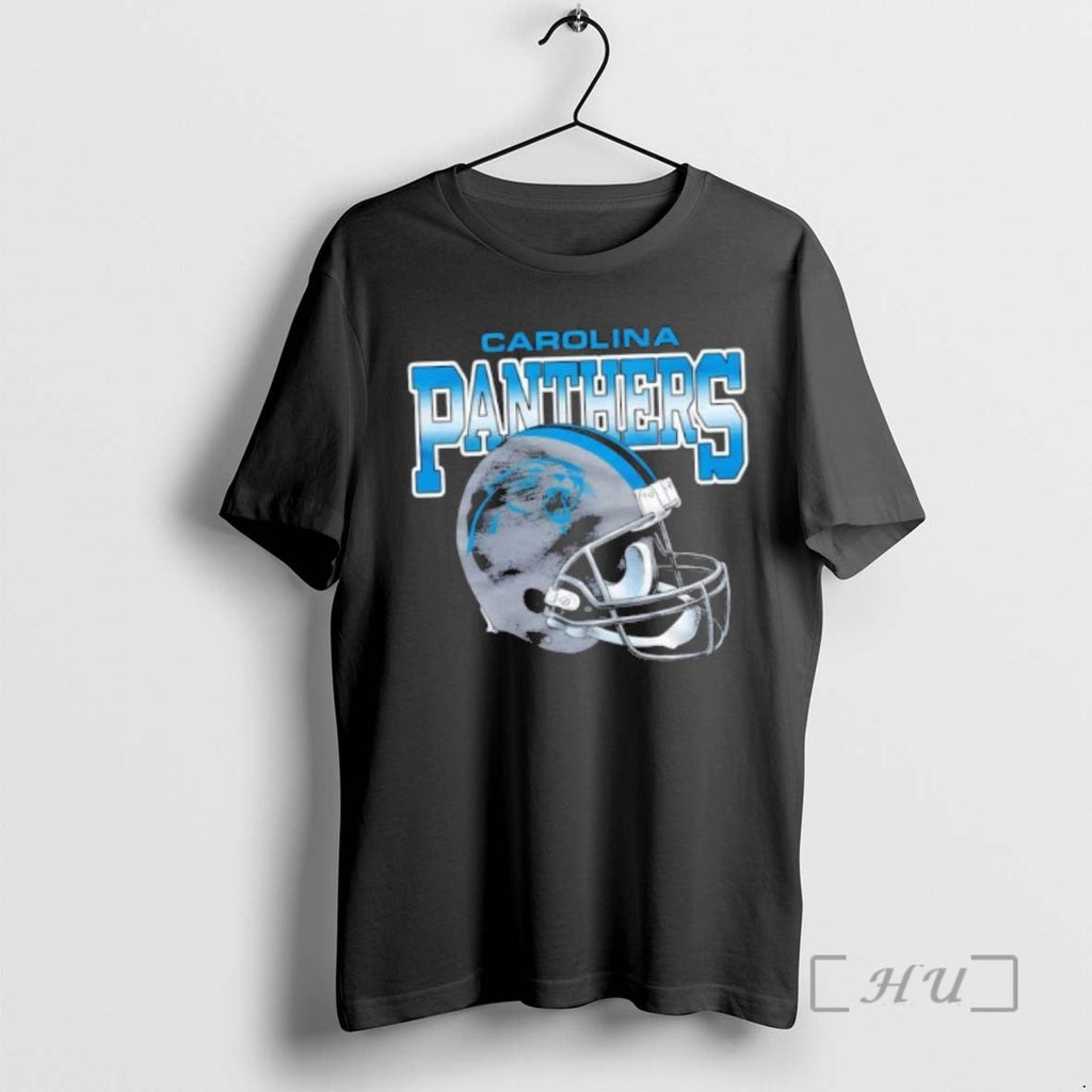 Officials Carolina Panthers Gradient Football Helmet - Adult & Kids T-Shirts, Sweatshirts & Hoodies apparel design preview 1