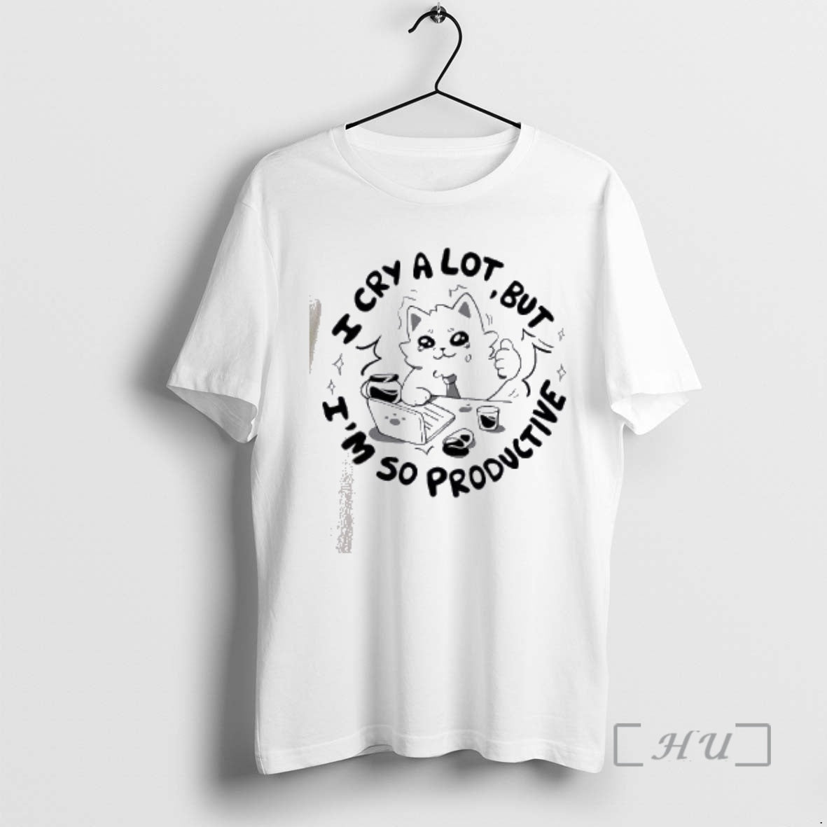 Officials Cat I Cry Lot But Im So Productive - Adult & Kids T-Shirts, Sweatshirts & Hoodies apparel design preview 1