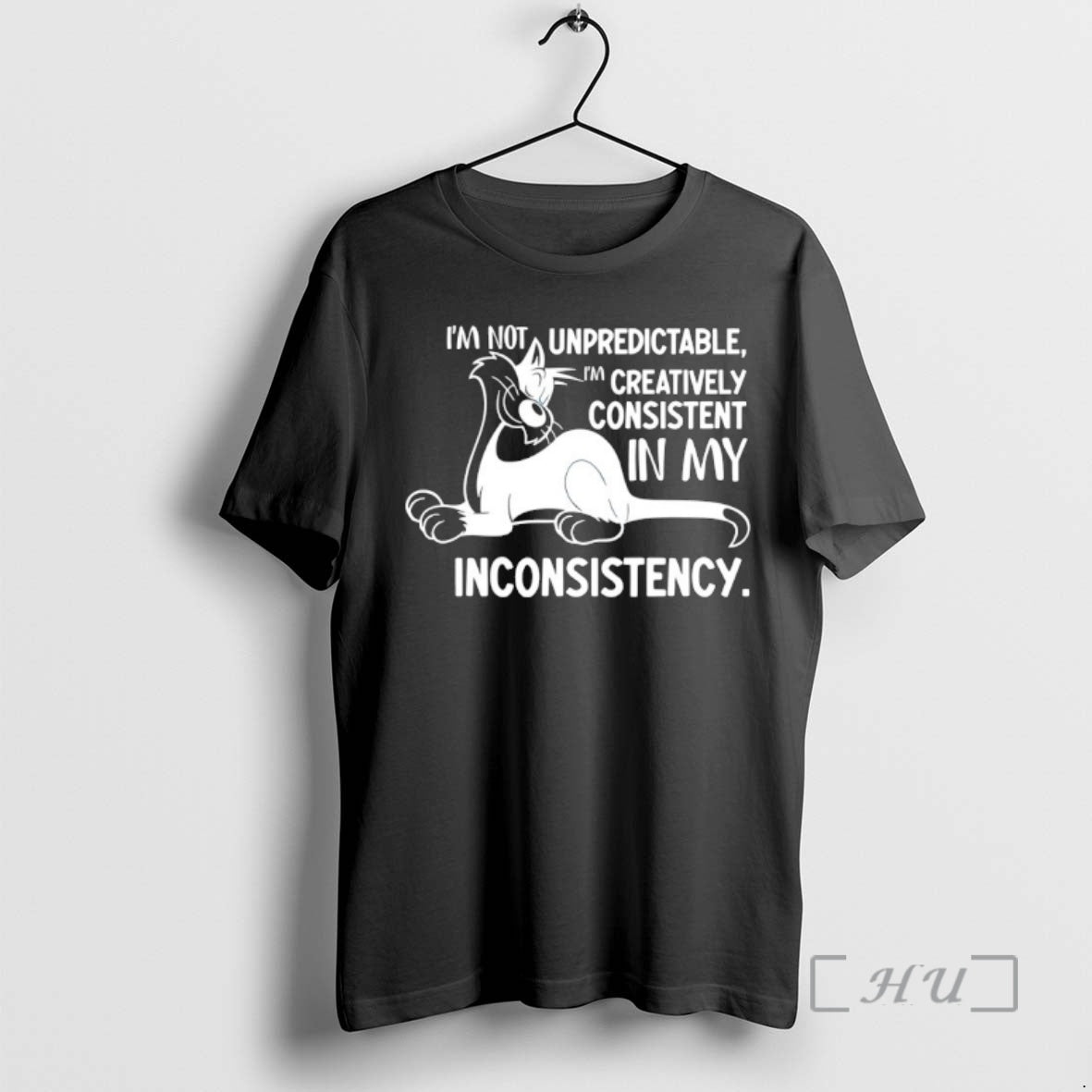Officials Cat Im Not Unpredictable Creatively - Adult & Kids T-Shirts, Sweatshirts & Hoodies apparel design preview 1