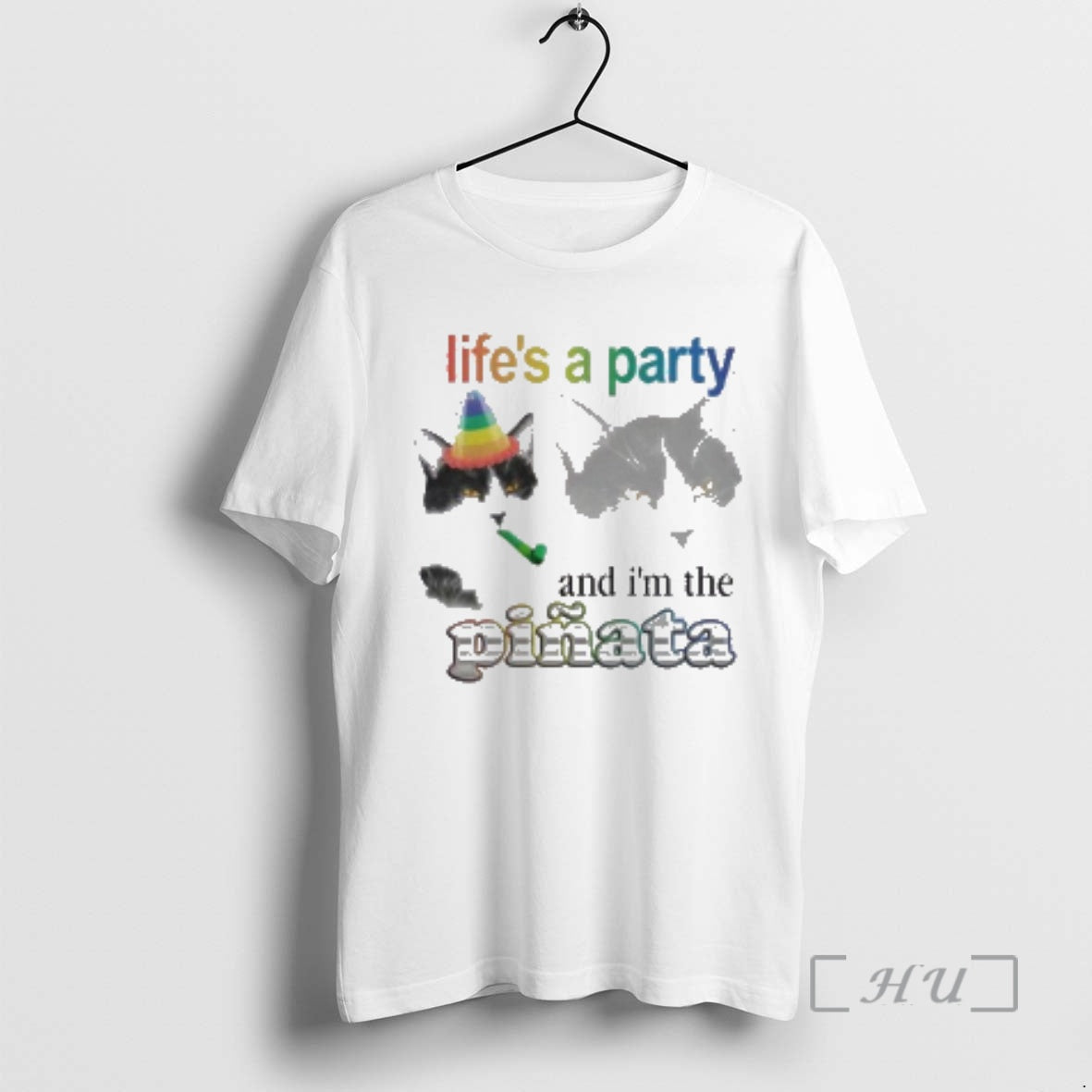 Officials Cat Lifes A Party And Im The Pinata - Adult & Kids T-Shirts, Sweatshirts & Hoodies apparel design preview 1