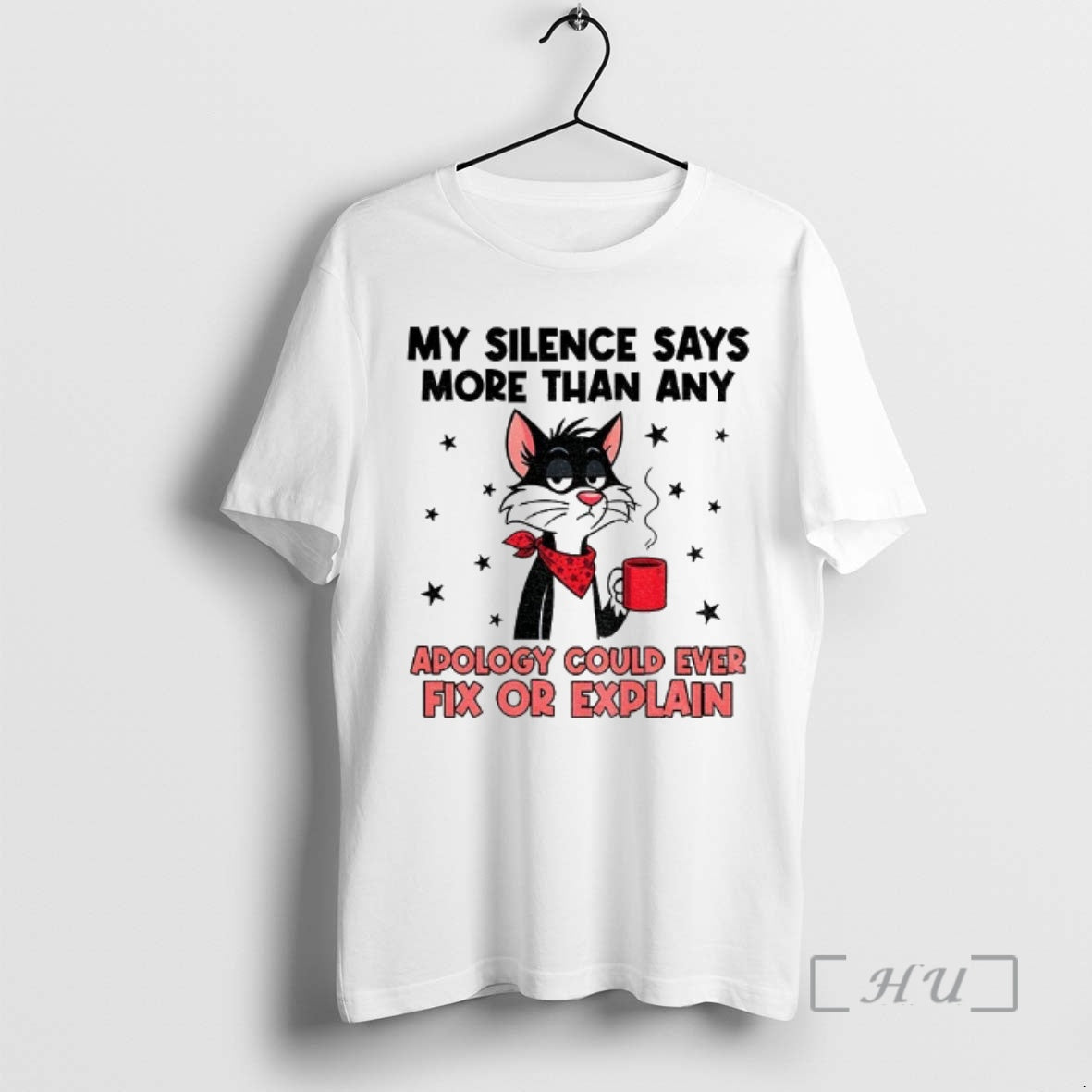 Officials Cat My Silence Says More Than Apology Could - Adult & Kids T-Shirts, Sweatshirts & Hoodies apparel design preview 1