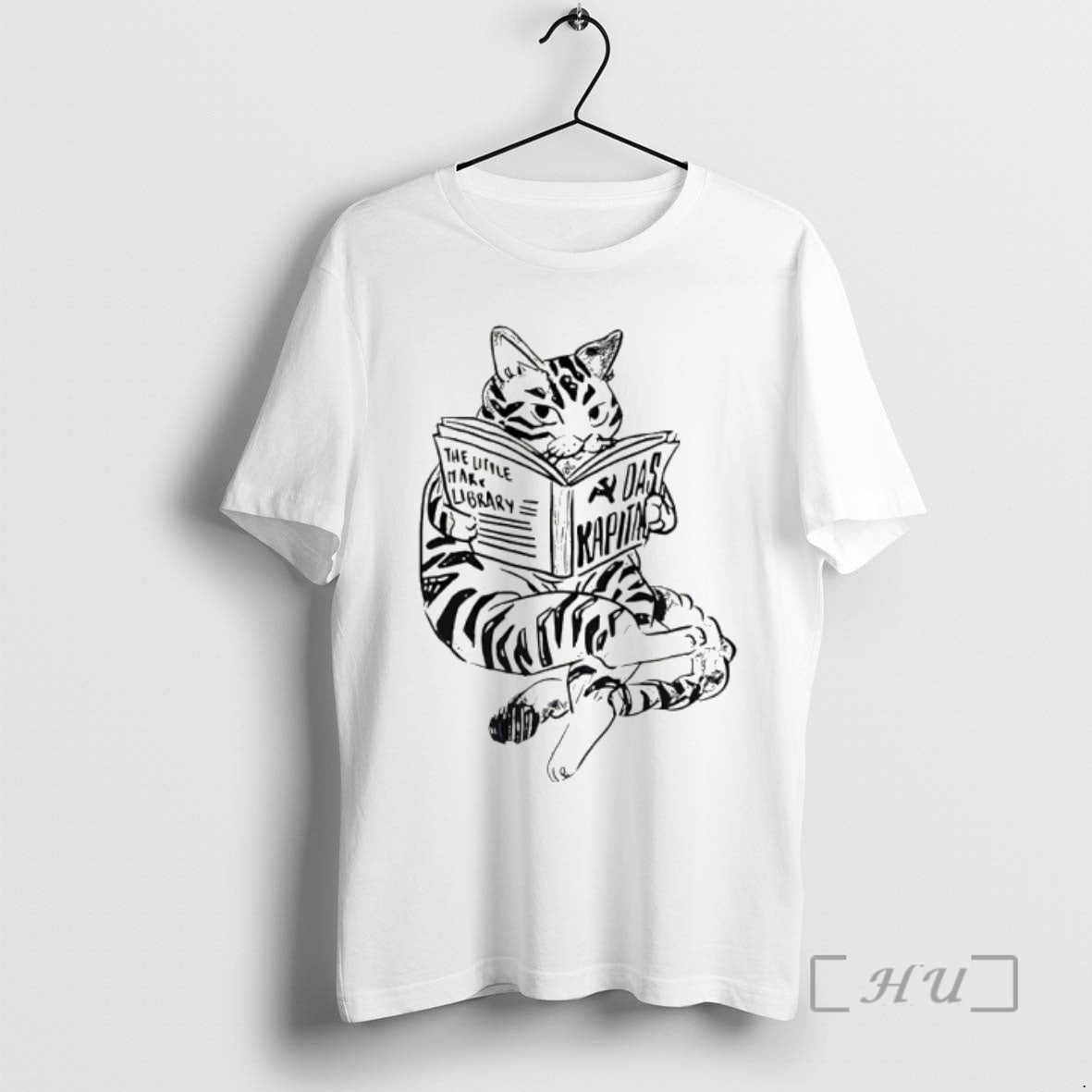 Officials Cat Reading Books The Little Mary Library - Adult & Kids T-Shirts, Sweatshirts & Hoodies apparel design preview 1