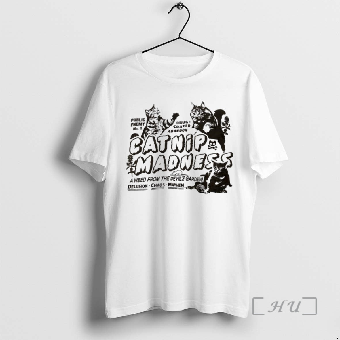 Officials Catnip Madness Public Enemy No 1 Drug - Adult & Kids T-Shirts, Sweatshirts & Hoodies apparel design preview 1