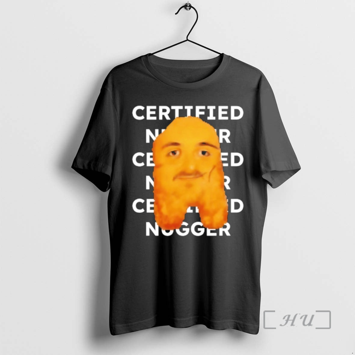 Officials Certified Nugger Man Face Nugget Meme - Adult & Kids T-Shirts, Sweatshirts & Hoodies apparel design preview 1